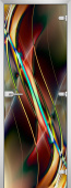 Стеклянная межкомнатная дверь Abstraction-15