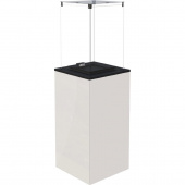 Газовый нагреватель PATIO MINI/M/G31/37MBAR/B - белое стекло, с ручным управлением